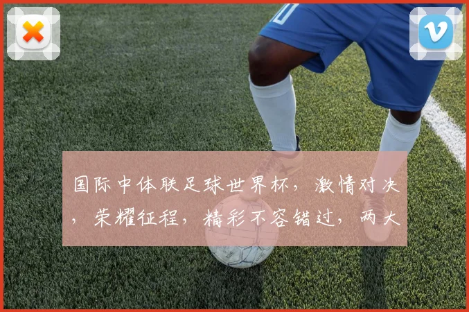 国际中体联足球世界杯，激情对决，荣耀征程，精彩不容错过，两大强队巅峰对决